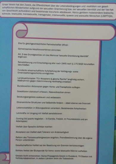 Unsere Forderungen!
